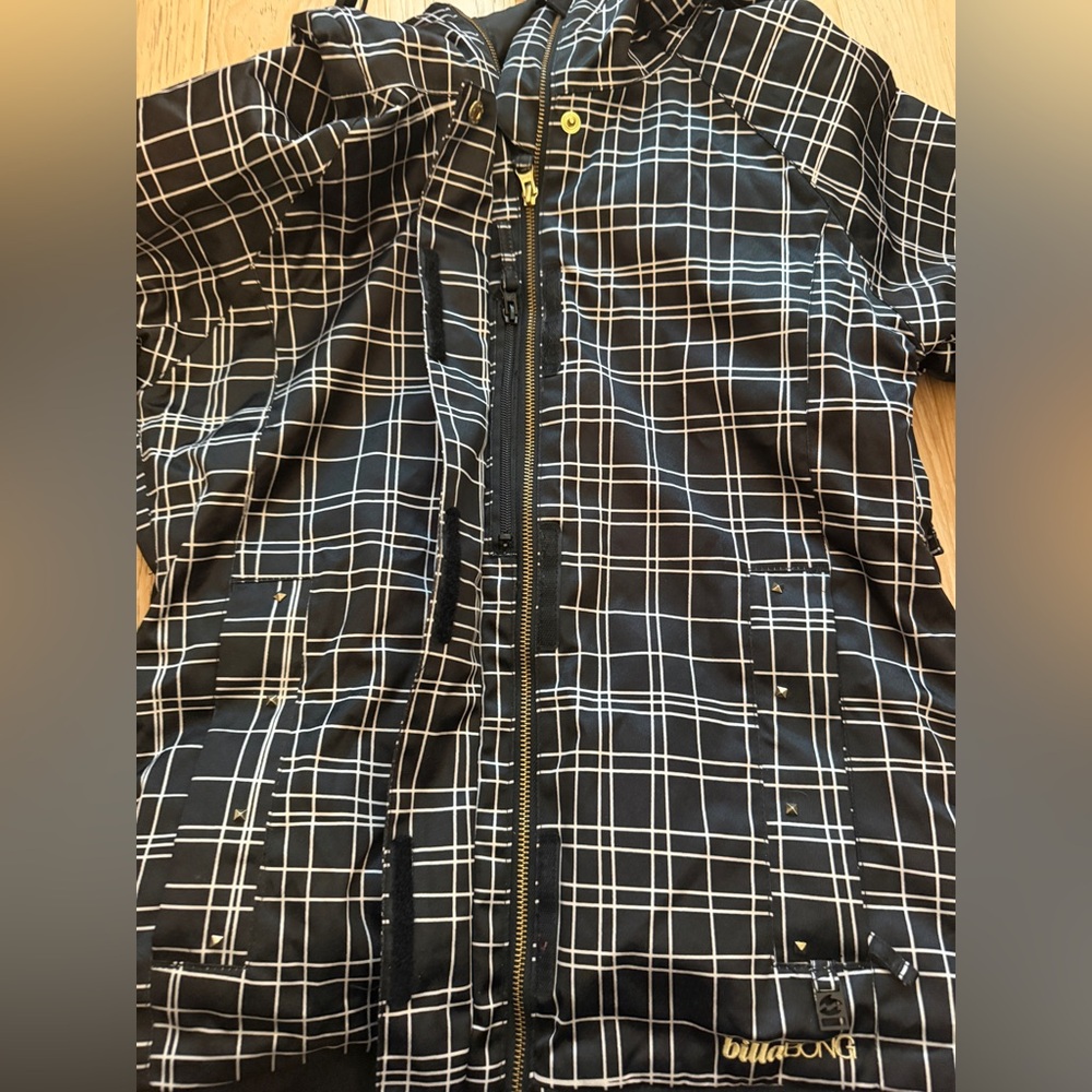 BILLABONG Women‎ Jacket Snowboard Ski Waterproof Grid Print Gorpcore Small - Picture 10 of 12